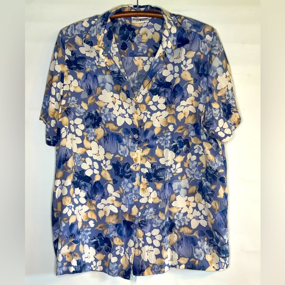Vintage Alfred Dunner ~ Women’s Size 18 ~ Hawaiian Style Button Down - Picture 1 of 5